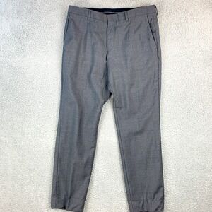 Hugo Boss Pants Mens 34 Gray Wool Dress Slacks‎ Lined Business Casual Work 34x30